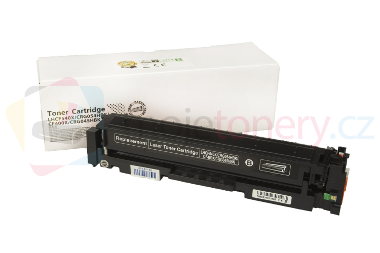 Kompatibilní tonerová náplň CF540X, 203X, CRG054HK, 3028C002, CF400X, 201X, CRG045HBK, 1246C002, 3200 listů pro tiskárny HP (Orink white box) Černá