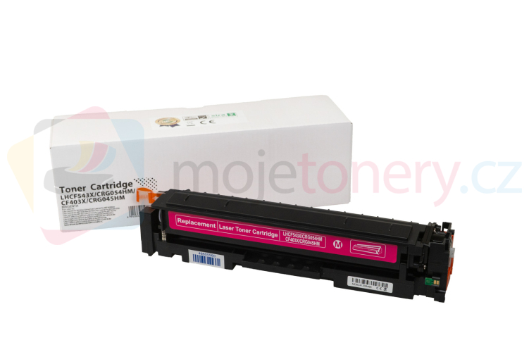 Kompatibilní tonerová náplň CF543X, 203X, CRG054HM, 3026C002, CF403X, 201X, CRG045HM, 1244C002, 2500 listů pro tiskárny HP (ORINK white box) Purpurová